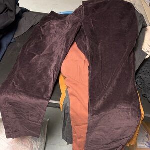 Men's Velvet Pants - Dark Brown